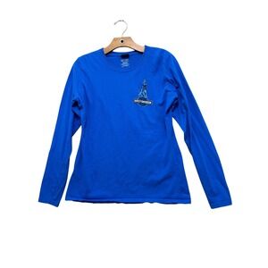 Harley Davidson Womens Blue Long Sleeve Shirt Rocky Top Pigeon Forge TN